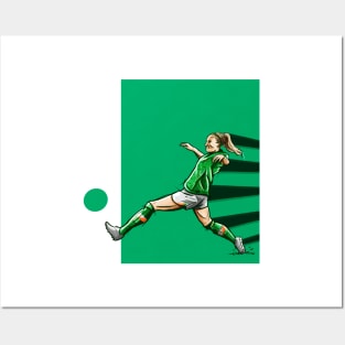 Louise Quinn - Ireland Womens National Team Football Artwork Posters and Art